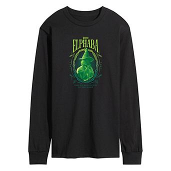 Men's Wicked Elphaba Wicked Witch Of The West Long Sleeve Graphic Tee