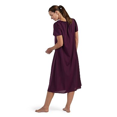 Petite Miss Elaine Essentials Tricot Long Gown with Flutter Sleeves