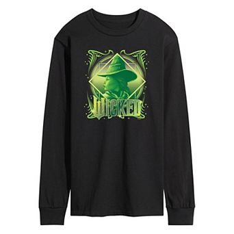 Men's Wicked Elphaba Portrait Long Sleeve Graphic Tee