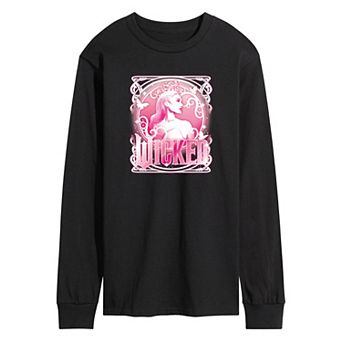 Men's Wicked Glinda Portrait Long Sleeve Graphic Tee