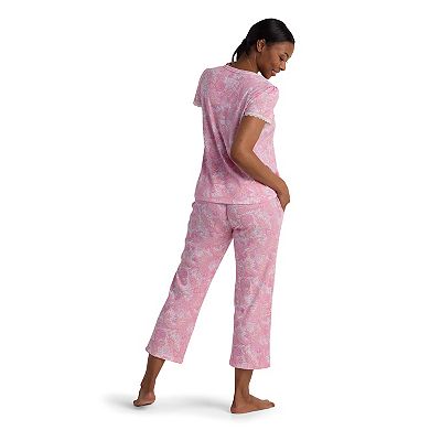 Women's Miss Elaine Essentials Cottonessa Long Pajama Top & Pajama Bottoms Set