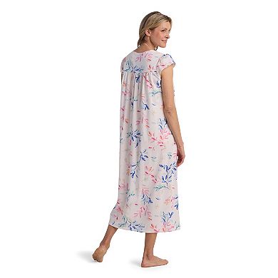 Petite Miss Elaine Essentials Silkyknit Long Nightgown