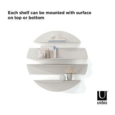 Umbra Solis Round 4-Piece Wall Shelves