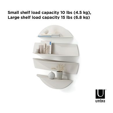 Umbra Solis Round 4-Piece Wall Shelves