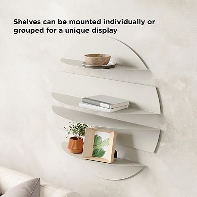 Umbra Solis Round 4-Piece Wall Shelves