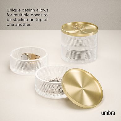 Umbra Tesora Tiered Glass Jewelry Box