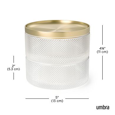 Umbra Tesora Tiered Glass Jewelry Box
