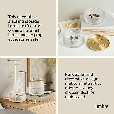 Umbra Tesora Tiered Glass Jewelry Box