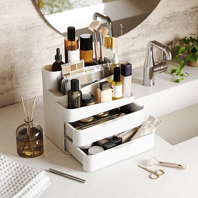 Umbra Glam Tiered Cosmetic Organizer Box