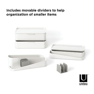Umbra Glam Tiered Cosmetic Organizer Box
