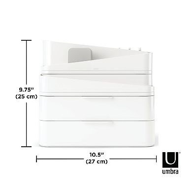 Umbra Glam Tiered Cosmetic Organizer Box