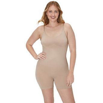 Maidenform® Tummy Control Shapewear Seamless Mid Thigh Slimmer Bodysuit DMS834