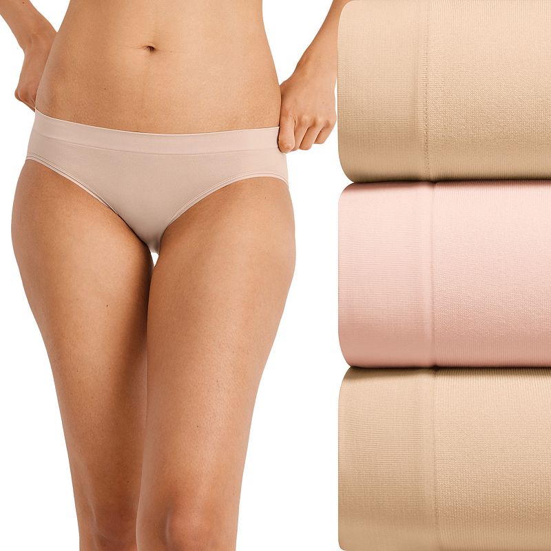 Women's Jockey® Seamfree® 3-pk. Bikini Panty Set 4390, Size: XL, Light Light Pink