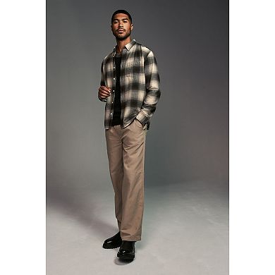 Men's NEXT Long Sleeve Mono Check Shirt