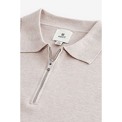 Men's NEXT Zip Neck Polo