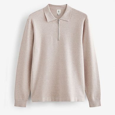 Men's NEXT Zip Neck Polo