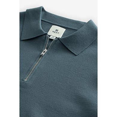 Men's NEXT Polo Zip Sweater