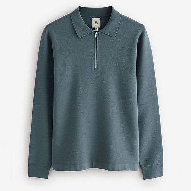 Men's NEXT Polo Zip Sweater