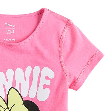 Disney's Minnie Mouse Baby, Toddler & Girls 4-12 Sensory Adaptive Short Sleeve Tee by Jumping Beans®
