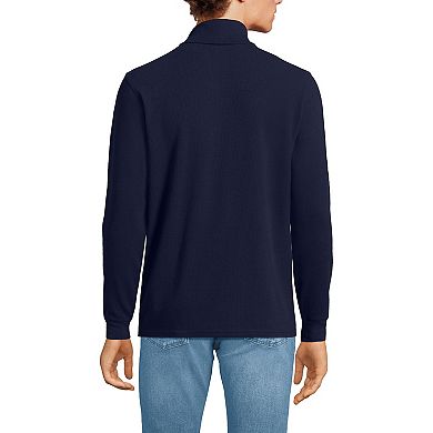 Men's Lands' End Waffle Foldover Turtleneck