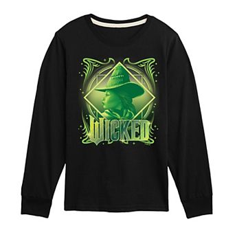 Boys 8-20 Wicked Elphaba Portrait Long Sleeve Graphic Tee