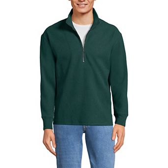 Men's Lands' End Wool Blend Half Zip Pullover