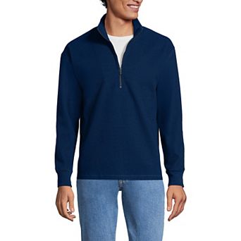Men's Lands' End Wool Blend Half Zip Pullover