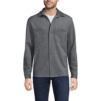 Men's Lands' End Long Sleeve Knit Overshirt