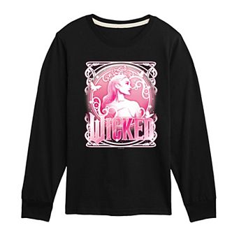 Boys 8-20 Wicked Glinda Portrait Long Sleeve Graphic Tee