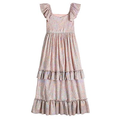 black maxi dress gown Velvi - Miriam Tiered Maxi Dress - Black