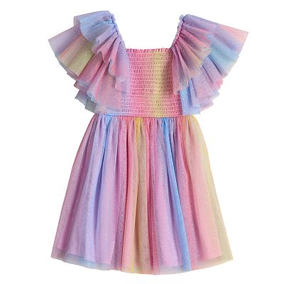 white christmas dresses Buy Women Blue Denim Rainbow Paint High Low Shirt Dress Online at Best  Price main image 1