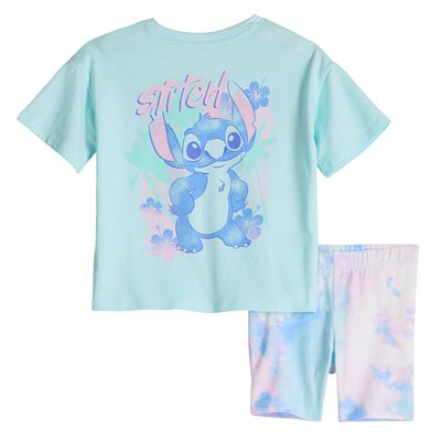 Disney Girls 4-12 Oversized Tee & Bike Shorts Set by Jumping Beans®