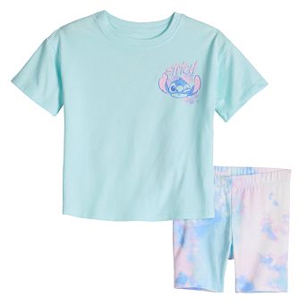 Disney Girls 4-12 Oversized Tee & Bike Shorts Set by Jumping Beans®