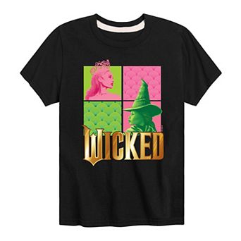 Boys 8-20 Wicked Glinda & Elpha Grid Graphic Tee