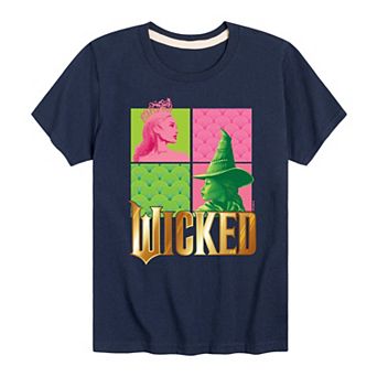 Boys 8-20 Wicked Glinda & Elpha Grid Graphic Tee
