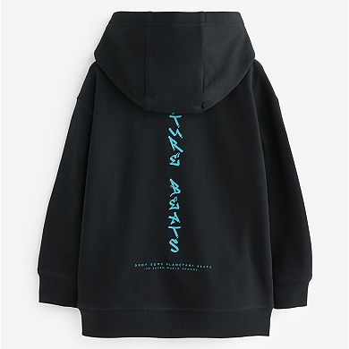 Boys 4-12 NEXT Black Headphones Graphic Hoodie