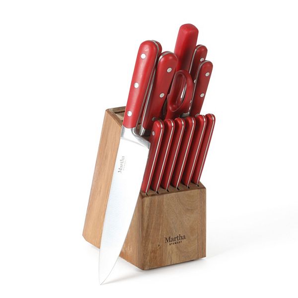Martha Stewart Eastwalk 14-Piece Matte Knife Block Cutlery Set