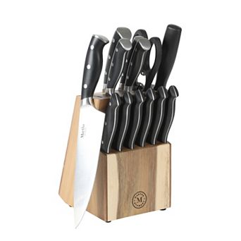 Martha Stewart Greeley 14 pc Cutlery Set with Wood Block