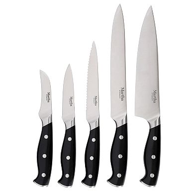 Martha Stewart Greeley 14-Piece Cutlery Set with Wood Block