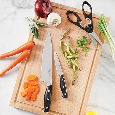 Martha Stewart Greeley 14-Piece Cutlery Set with Wood Block
