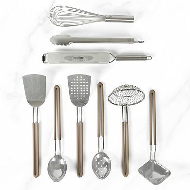 Martha Stewart 9-Piece Stainless Steel Prep & Serve Kitchen Tool Set