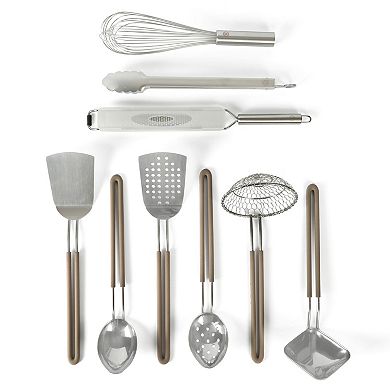 Martha Stewart 9-Piece Stainless Steel Prep & Serve Kitchen Tool Set