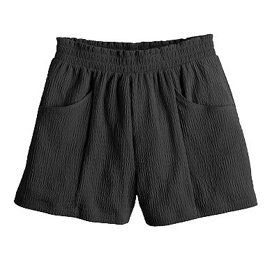 Girls 6-20 SO® Pull-On Texture Knit Shorts in Regular & Plus Size