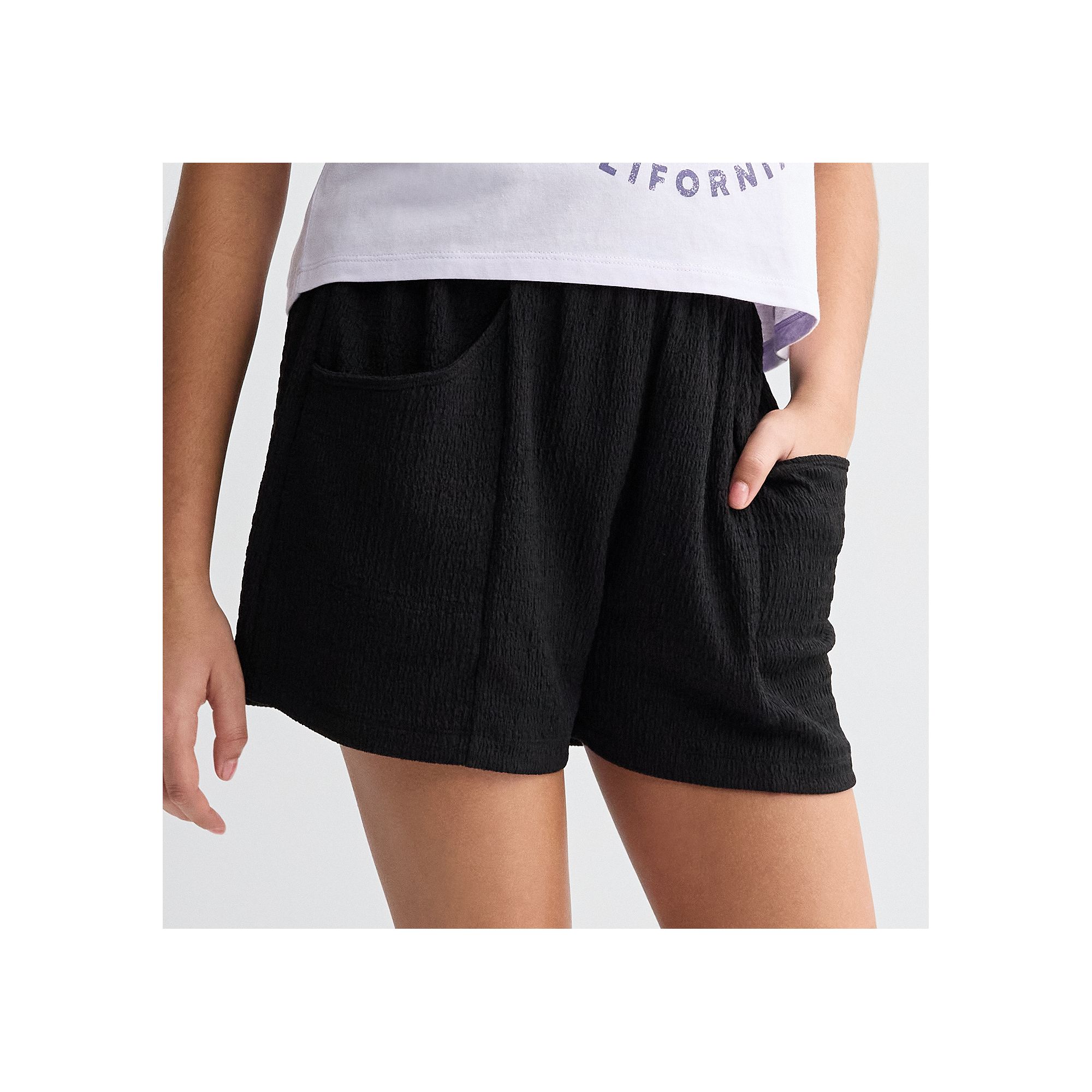 Girls 6-20 SO® Pull-On Texture Knit Shorts in Regular & Plus Size, Girls,