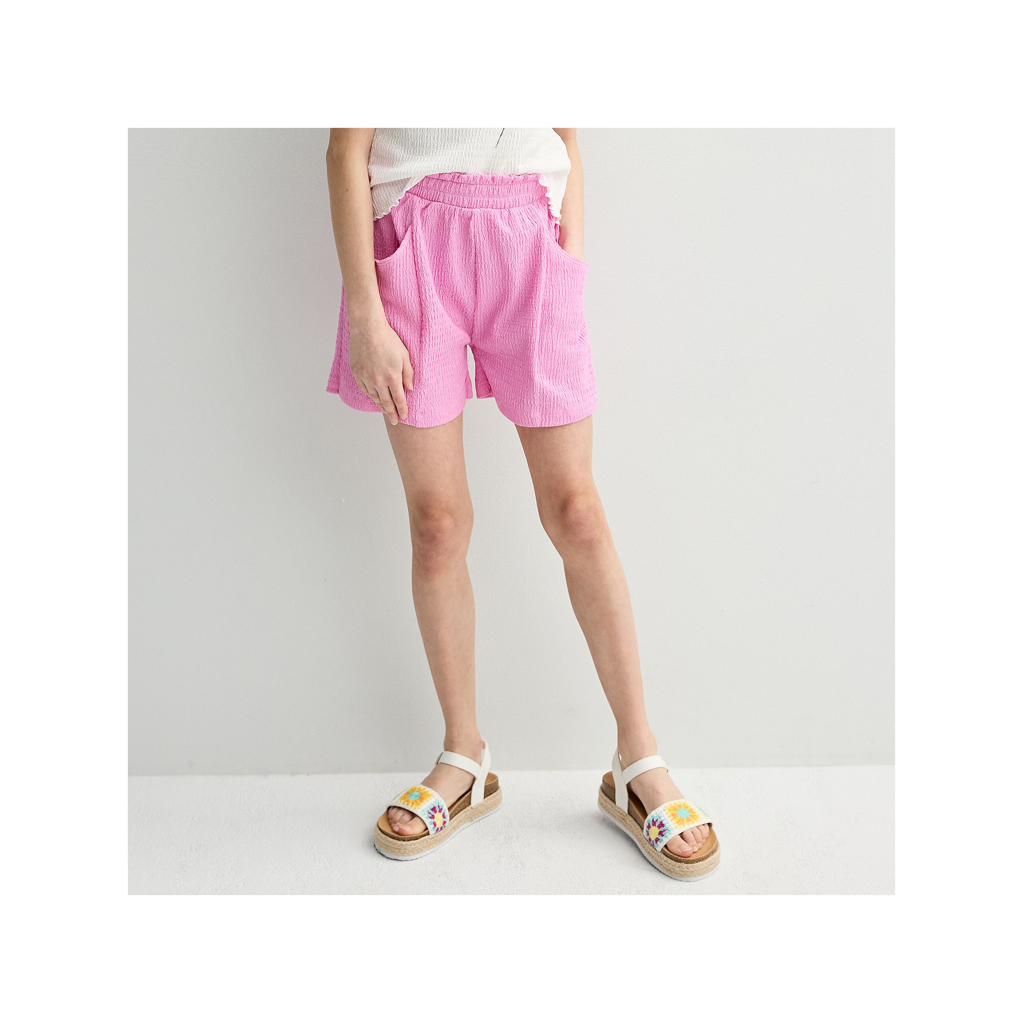 Girls 6-20 SO® Pull-On Texture Knit Shorts in Regular & Plus Size, Girls,