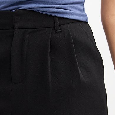 Juniors' SO Mid-Rise Bermuda Trouser Shorts