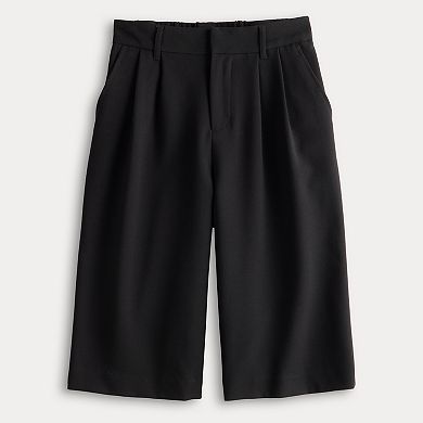 Juniors' SO Mid-Rise Bermuda Trouser Shorts