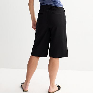 Juniors' SO Mid-Rise Bermuda Trouser Shorts
