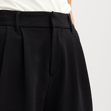 Juniors' SO High Rise City Trouser Shorts