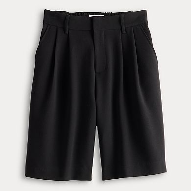 Juniors' SO High Rise City Trouser Shorts